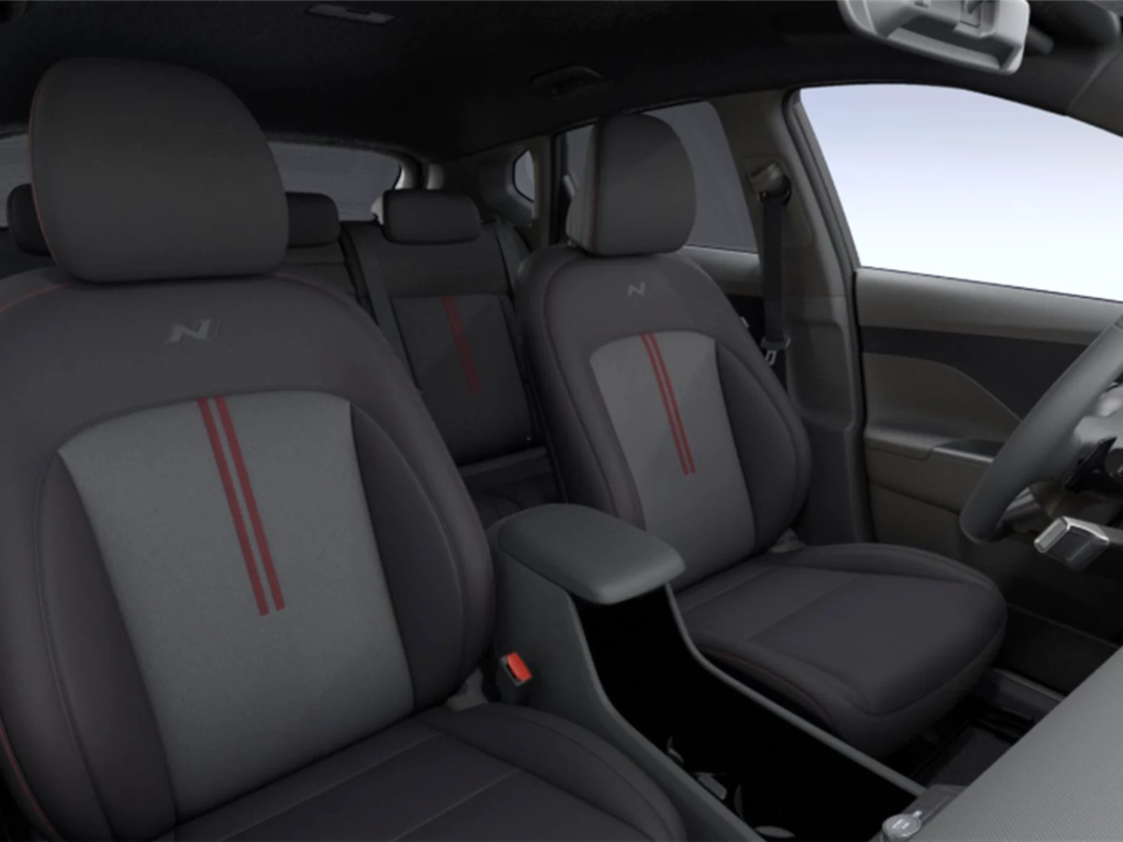 Hyundai Kona, asientos delanteros