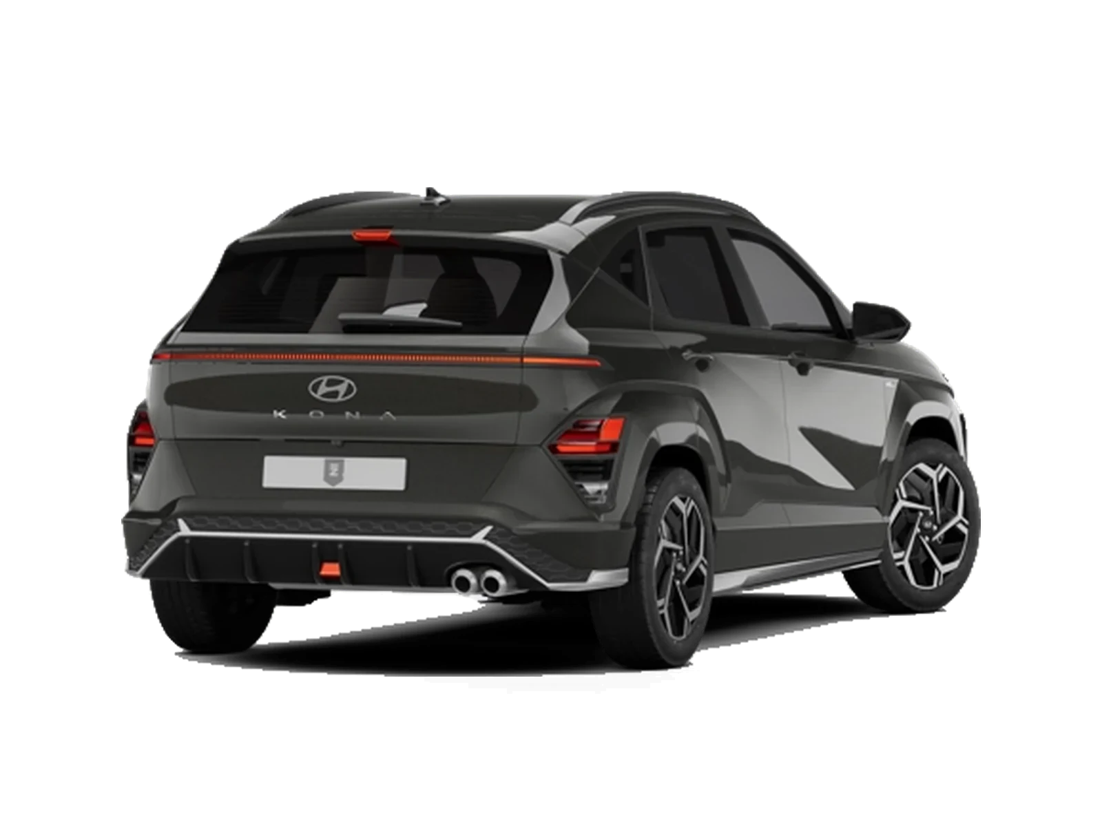 Hyundai Kona, trasera