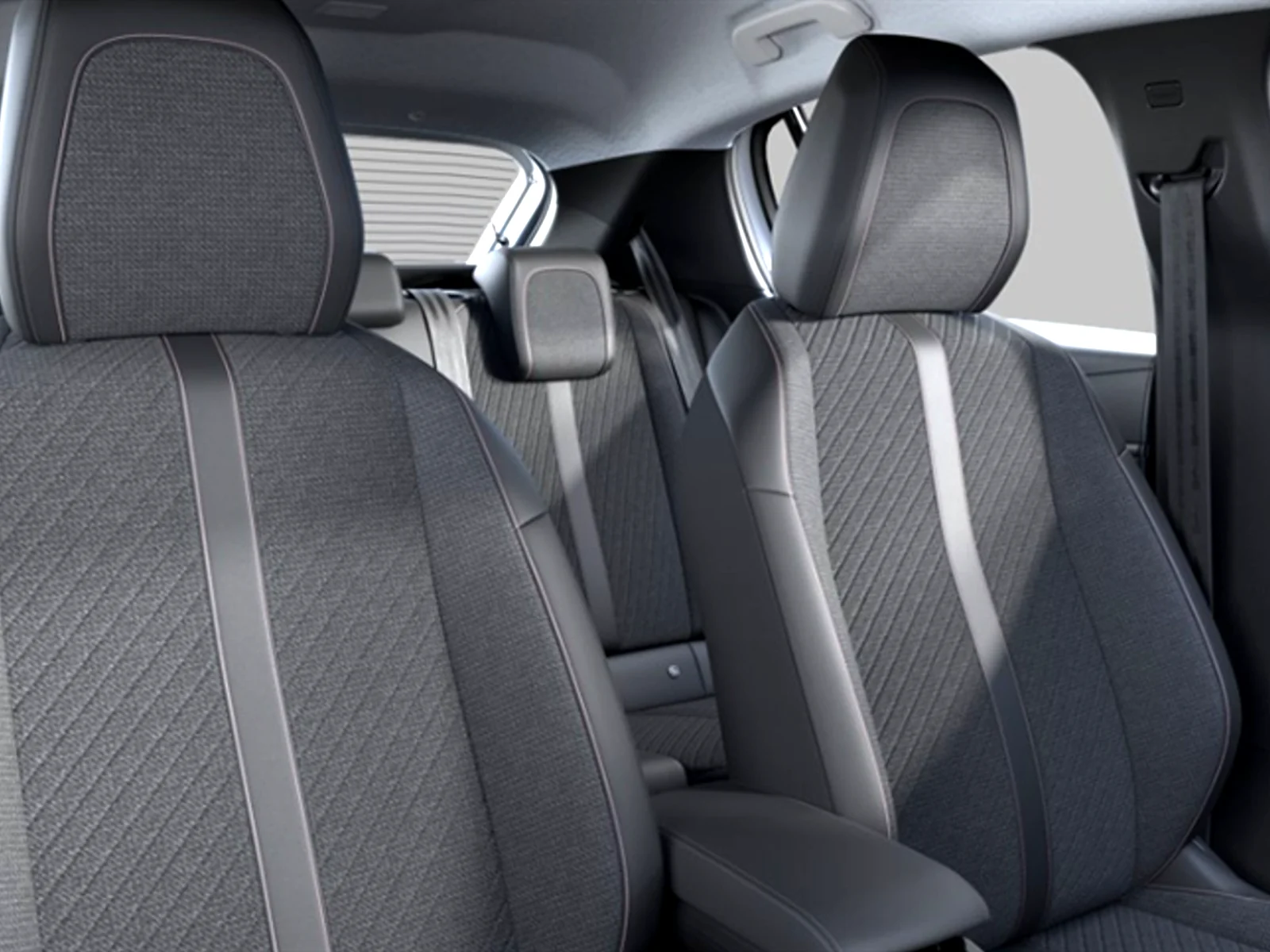 Peugeot e-208, asientos delanteros