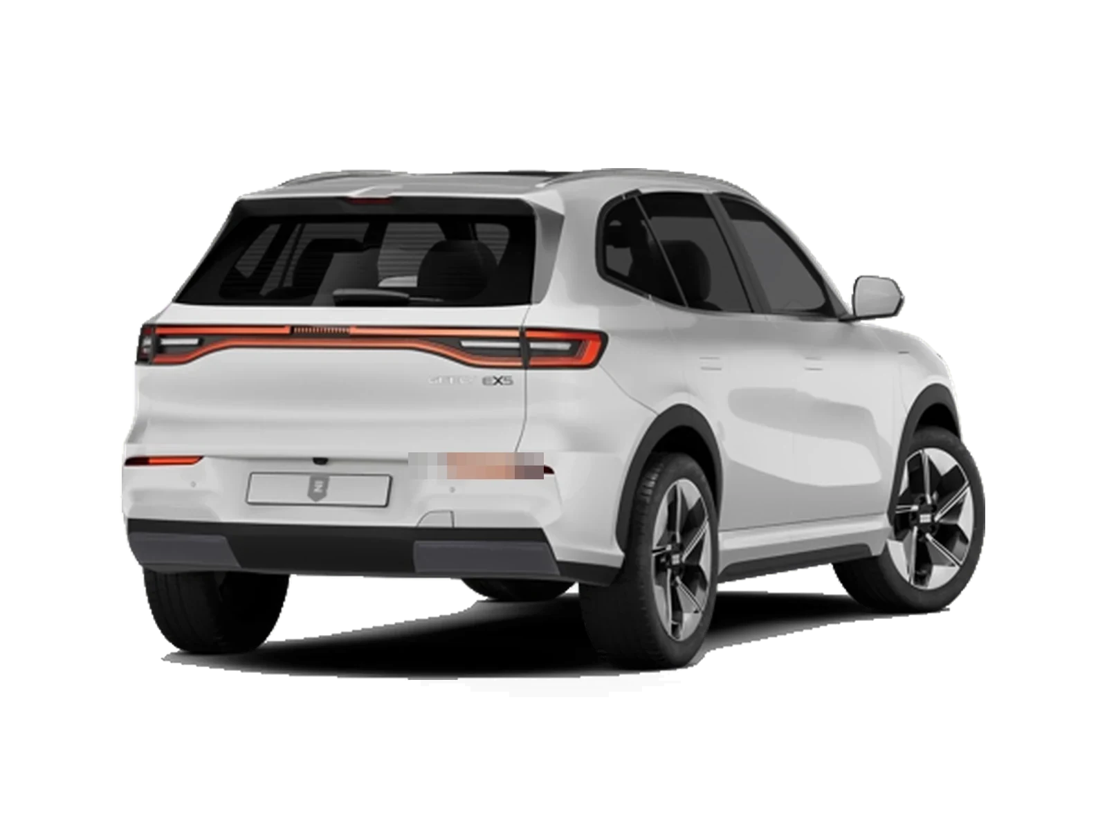 Geely E5, trasera