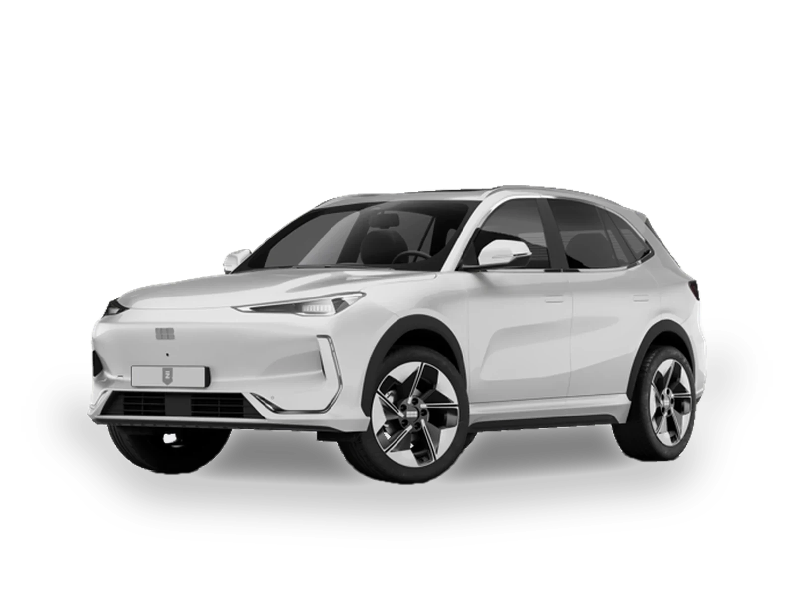 Geely E5, tres cuartos delantero